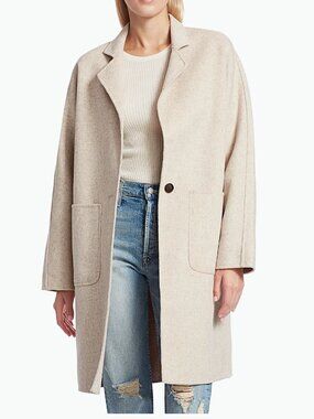 Rails Everest Wool Blend Coat Oatmeal Minimalist Office Career Contemporary Med